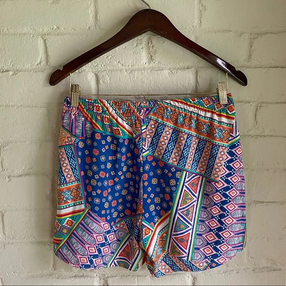 Pronto USA Nordstrom sz large fun tribal print inspired orange pink blue - Picture 2 of 13